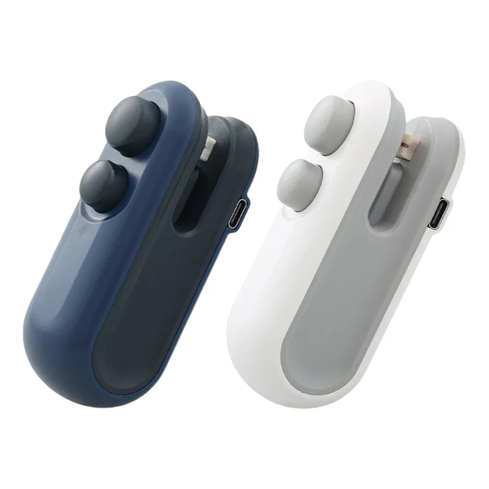 Keep Snacks Fresh Forever: The Ultimate 2-in-1 Portable Bag Sealer & Cutter!